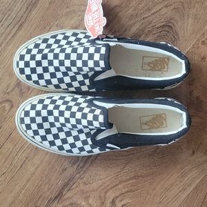 Vans slip-on checker shoes